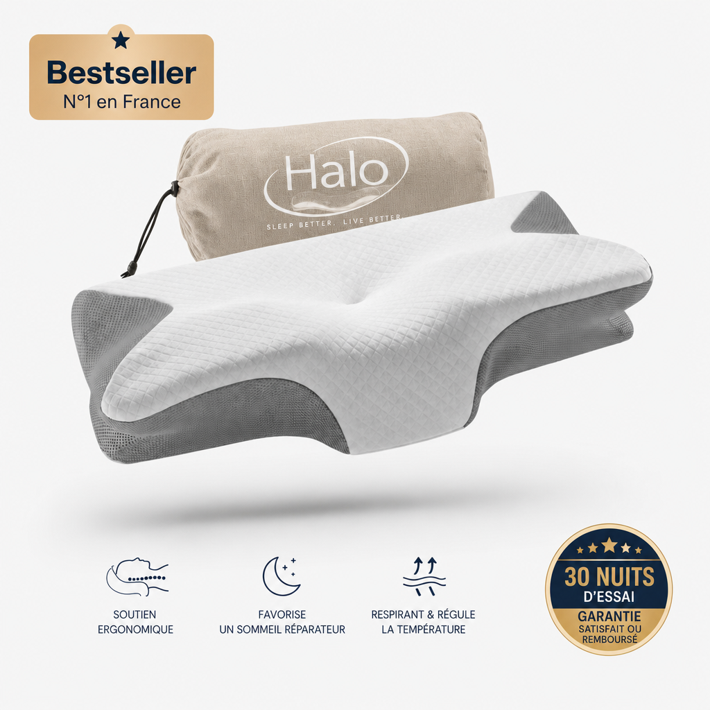 L'oreiller Cervical Halo™ 2.0